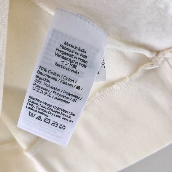J.Crew Factory Button-shoulder Pullover Ivory - Picture 6 of 6